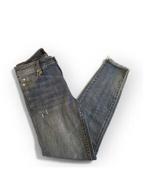 Liverpool 6/28 Women's Jeans Ankle Skinny Distressed Light Stretch Legs & Waist